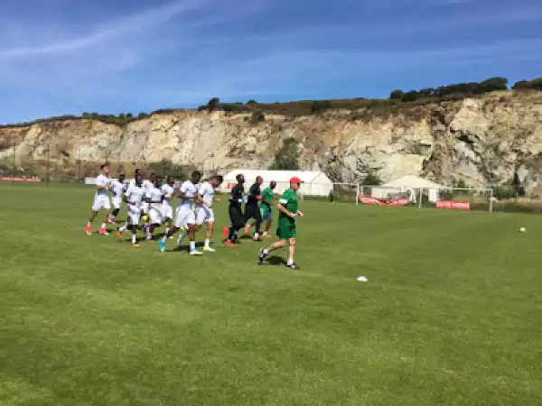 Photos From Super Eagles’ First Training Session In Corsica